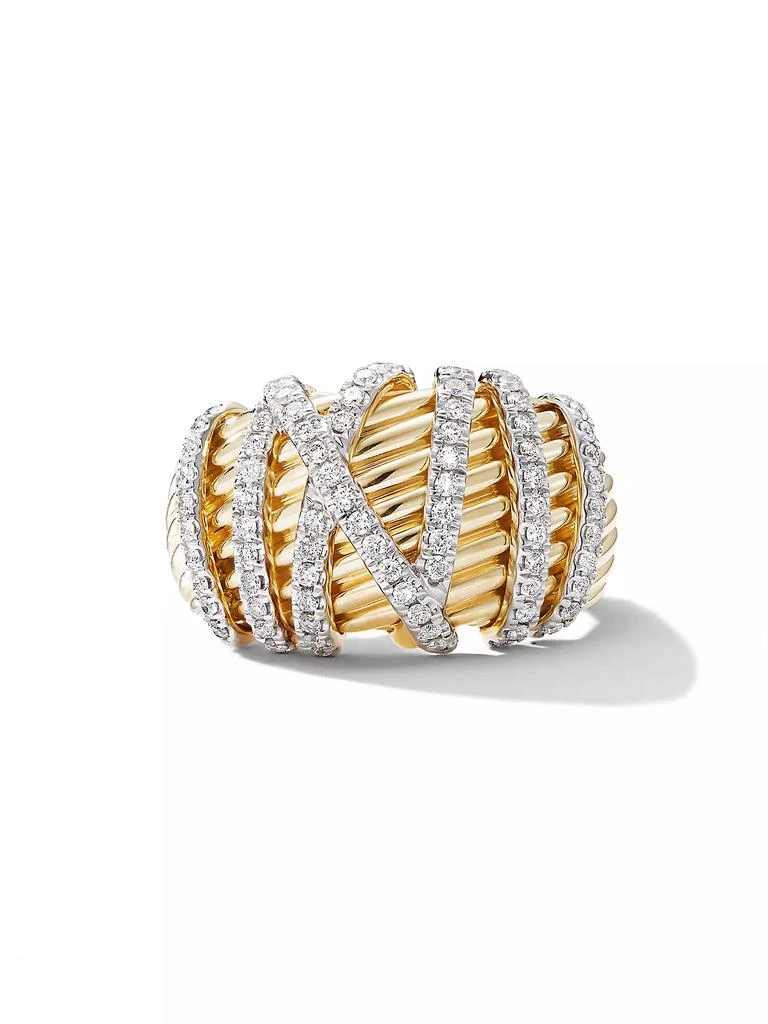 商品David Yurman|Helena Dome Ring in 18K Yellow Gold,价格¥46451,第2张图片详细描述