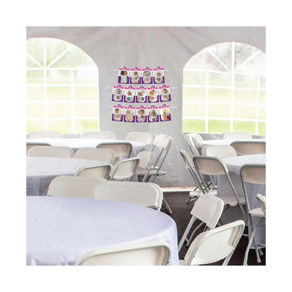 商品Big Dot of Happiness|1st Birthday Roar Dinosaur Girl - DIY 1-12 Monthly Picture Display Photo Banner,价格¥119,第3张图片详细描述