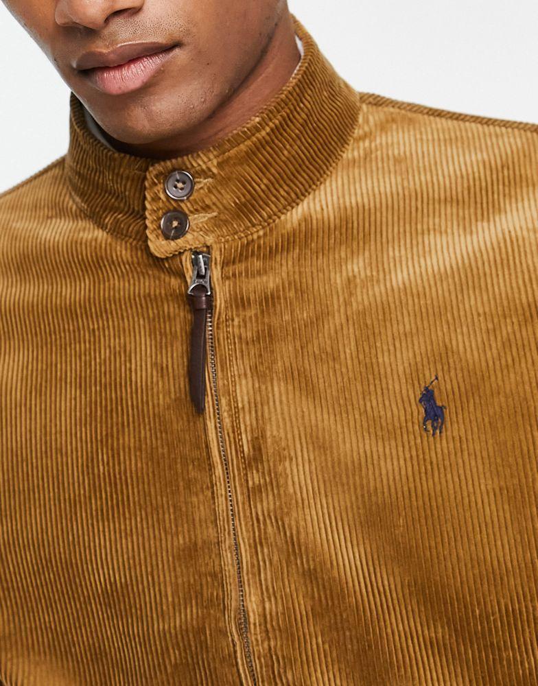 商品Ralph Lauren|Polo Ralph Lauren cord harrington jacket in brown,价格¥1756,第5张图片详细描述