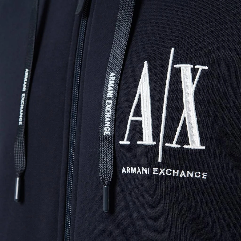 商品Armani Exchange|Armani Exchange Men's Zipped Ax Hoodie - Navy,价格¥428,第4张图片详细描述