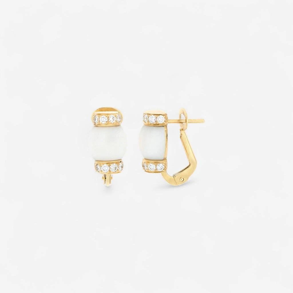 商品Tavanti|Tavanti Le Carrousel 18K Yellow Gold Diamond & Howlite Earrings JF-75-1195-HO-Y-35,价格¥32390,第1张图片