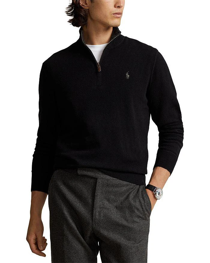 商品Ralph Lauren|Cashmere Regular Fit Quarter Zip Mock Neck Sweater - Exclusive,价格¥1505,第5张图片详细描述