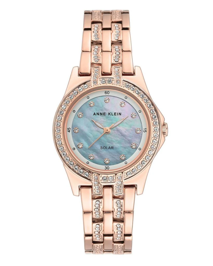 商品Anne Klein|Premium Crystal Accented Solar Powered Bracelet Watch,价格¥1133,第1张图片