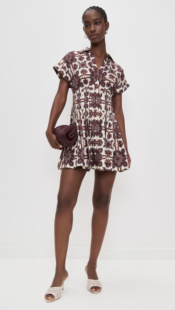 Nash Mini Dress in Vintage Tile Berry XXL Nash Mini Dress in Vintage Tile Berry XXL