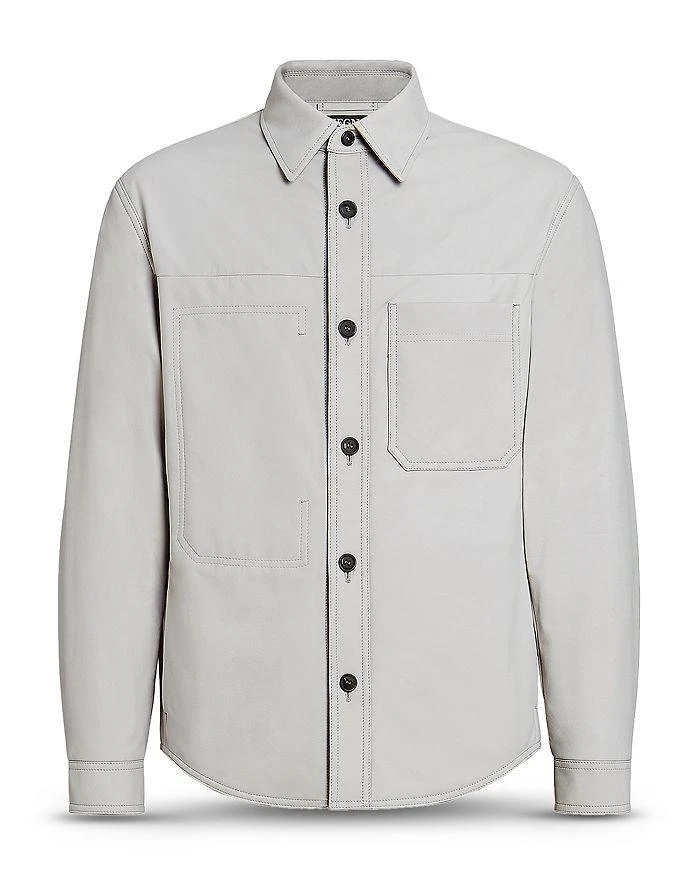 商品Zegna|Nubuck Leather Shirt Jacket,价格¥51307,第5张图片详细描述