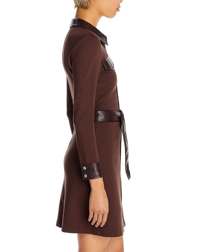 商品Derek Lam|Jayda Faux Leather Trim Dress,价格¥2327,第4张图片详细描述