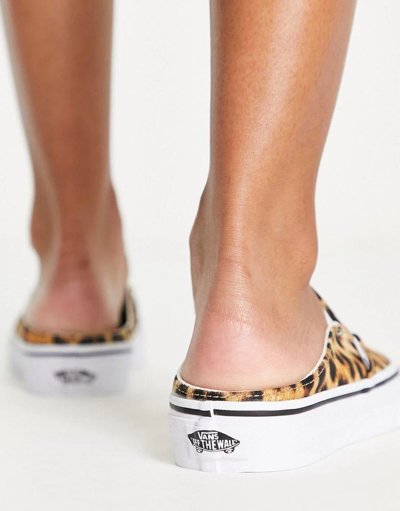 商品Vans|Vans Classic Slip-On leopard print mule in multi,价格¥408,第2张图片详细描述