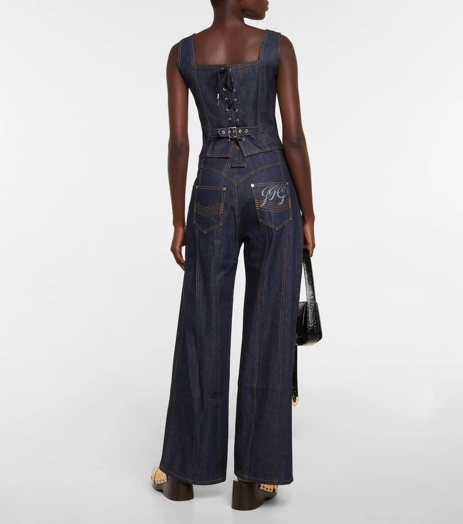 商品Jean Paul Gaultier|JPG Raw low-rise wide-leg jeans,价格¥2968,第3张图片详细描述