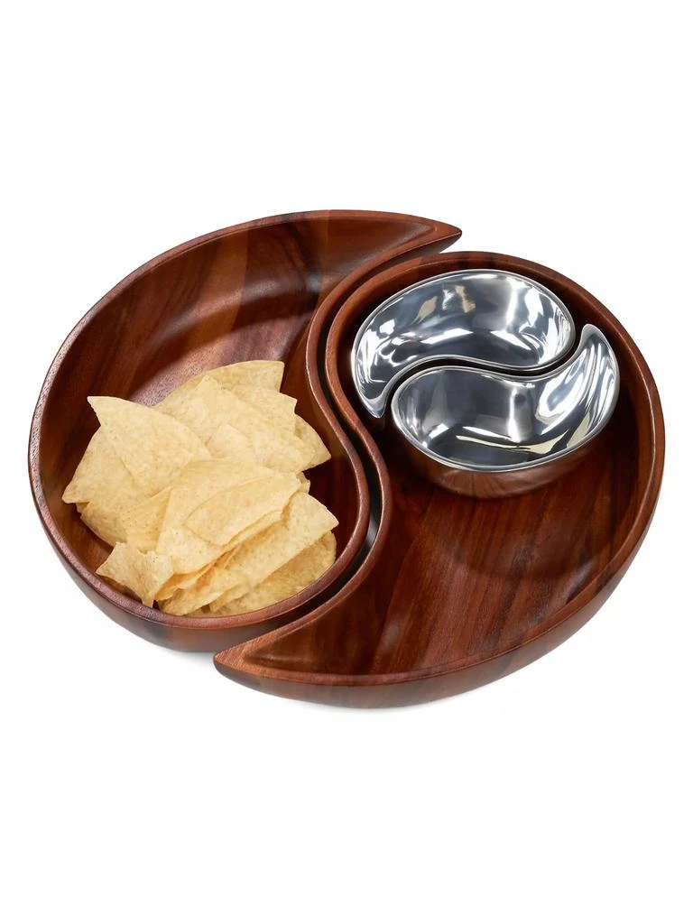 商品Nambé|Yin-Yang Chip & Dip Server,价格¥1310,第3张图片详细描述