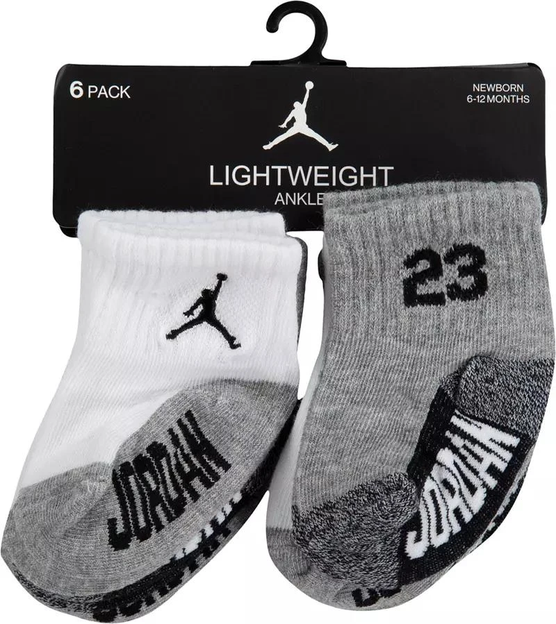 商品Jordan|Jordan Toddler No Slip Ankle Socks - 6 Pack,价格¥124,第3张图片详细描述