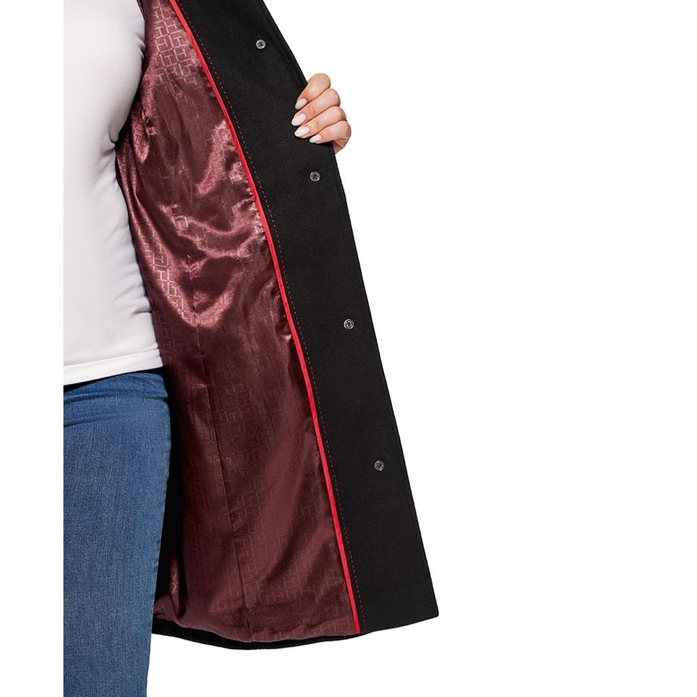 Plus Size Stand-Collar Coat, Created for Macy's商品第4张图片规格展示