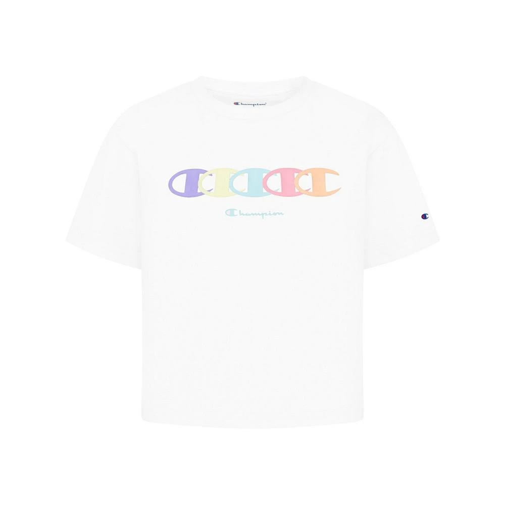 商品CHAMPION|Little Girls Repeat C Boxy T-shirt,价格¥54,第1张图片