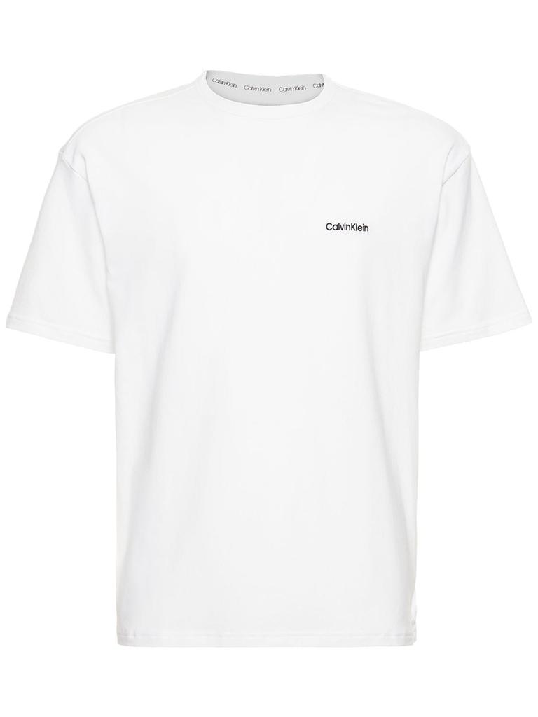 Logo Print Cotton Blend T-shirt商品第1张图片规格展示