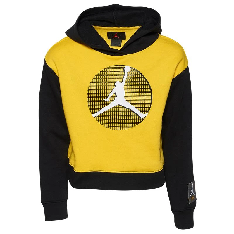 商品Jordan|Jordan Retro 4  Lightening Blocked Pullover - Girls' Grade School,价格¥154,第1张图片