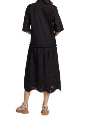 商品Ganni|Broderie Anglaise Midi Shirtdress,价格¥826,第2张图片详细描述
