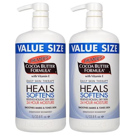 商品Palmer's|Palmer's Cocoa Butter Formula with Vitamin E Daily Skin Therapy Lotion (33.8 fl., oz., 2pk.),价格¥163,第1张图片