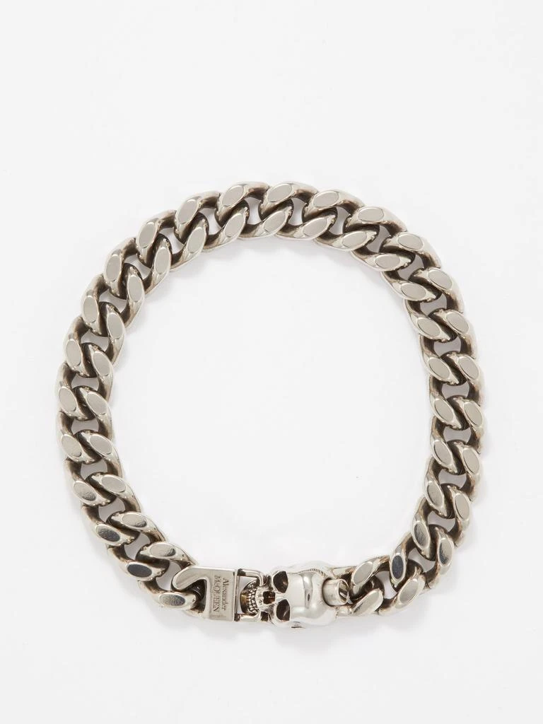 商品Alexander McQueen|Skull-clasp curb-chain bracelet,价格¥3812,第1张图片