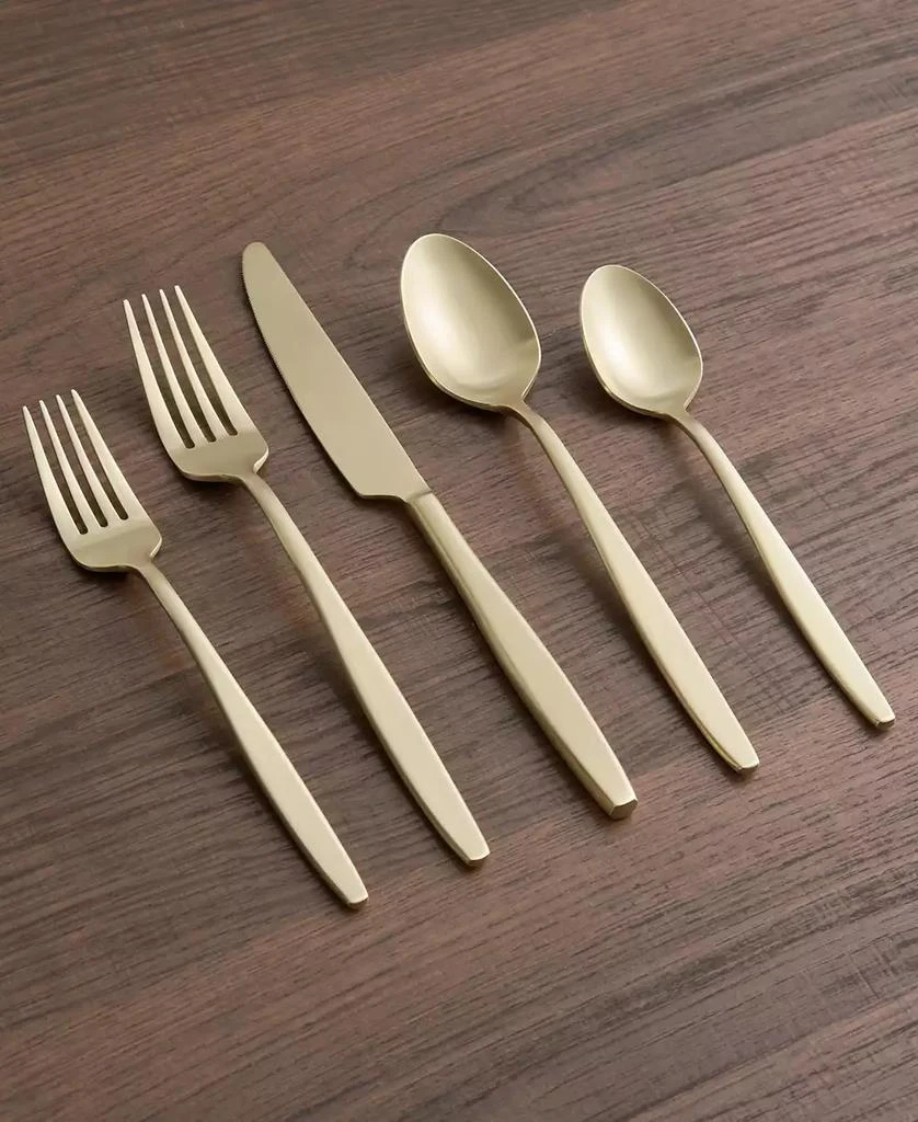 商品Cambridge Silversmiths|Nylah Champagne Satin Flatware Set, 20 Piece,价格¥1170,第3张图片详细描述