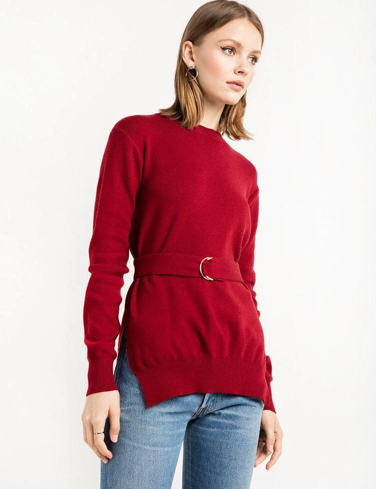 商品Pixie Market|Scarlet Red Belted Sweater,价格¥675,第1张图片