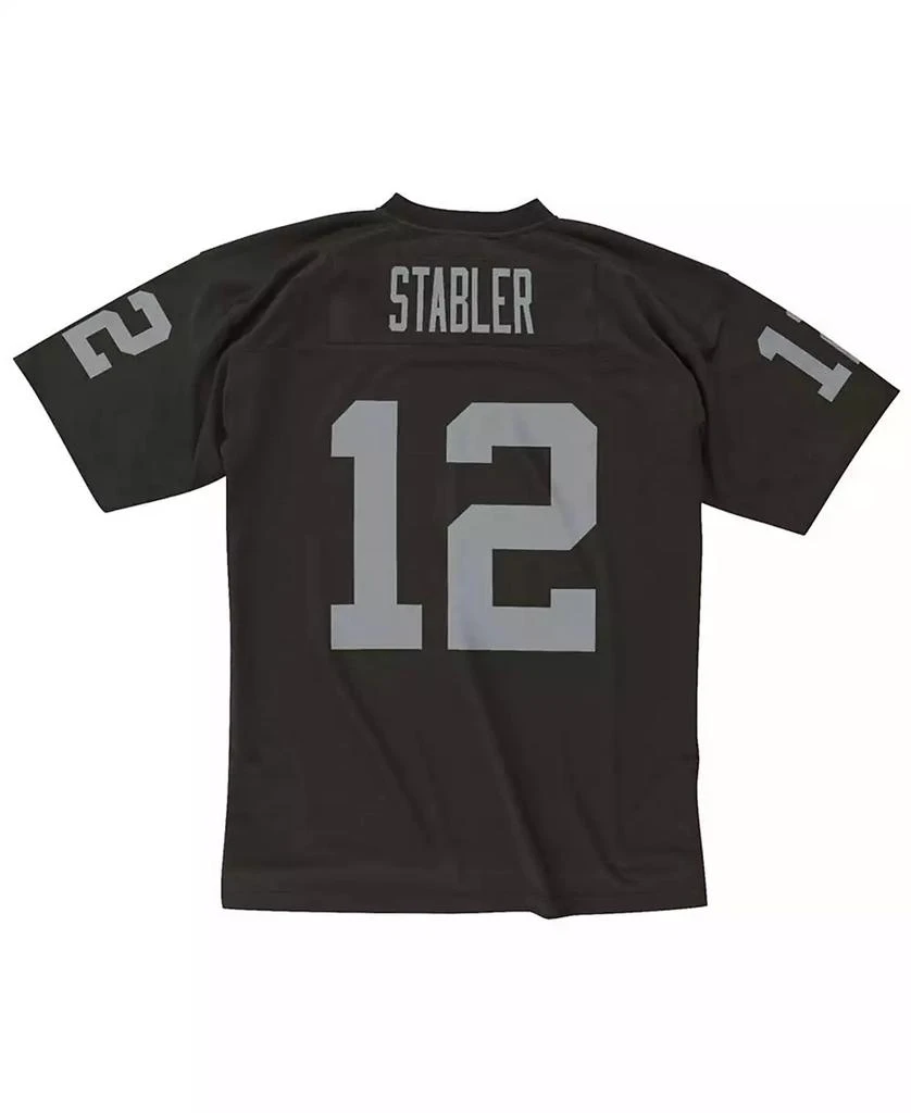 商品Mitchell and Ness|Men's Ken Stabler Black Las Vegas Raiders Legacy Replica Jersey,价格¥890,第3张图片详细描述