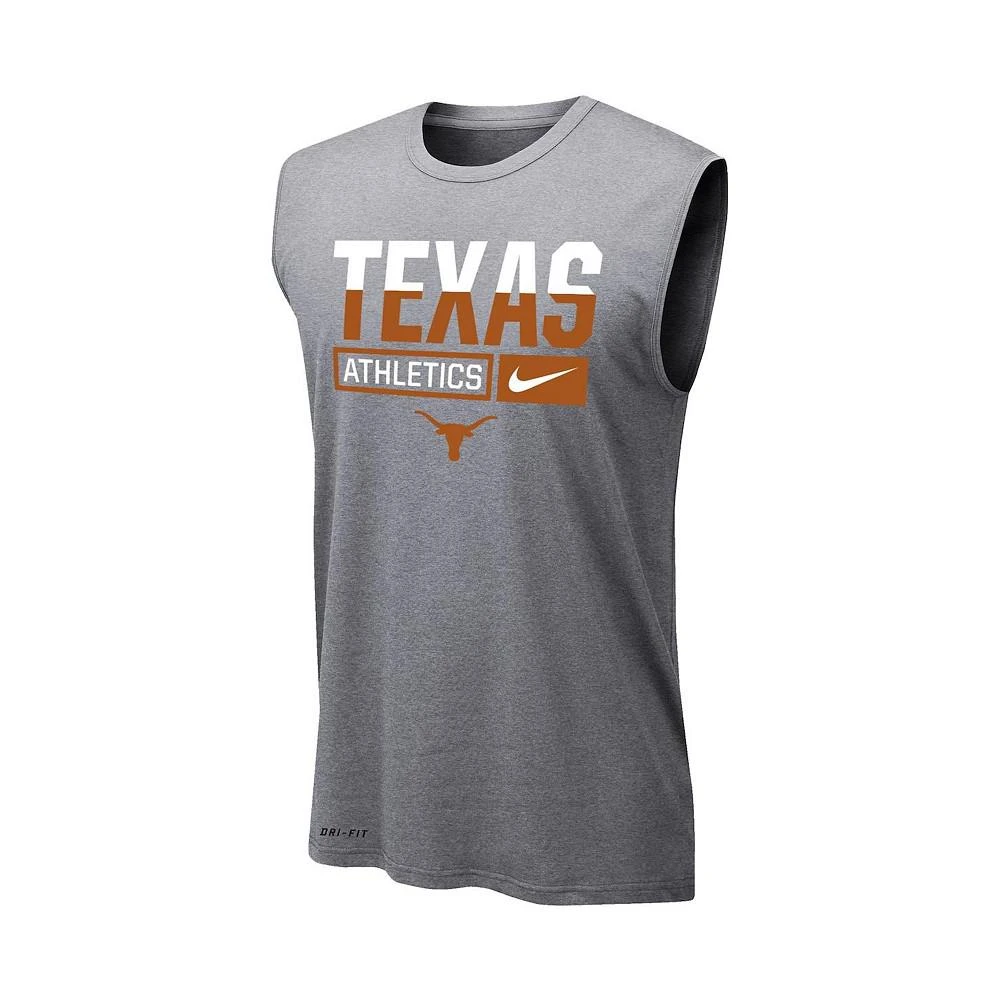 商品NIKE|Men's Heathered Gray Texas Longhorns Wordmark Drop Legend Performance Tank Top,价格¥254,第3张图片详细描述