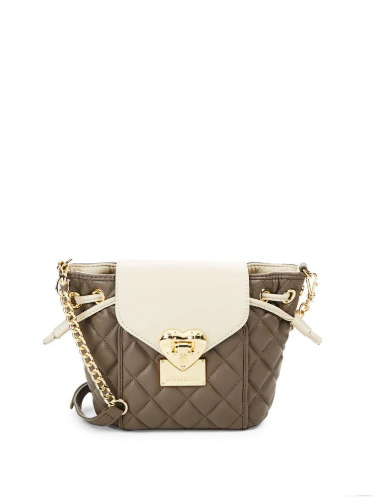 商品Moschino|Quilted Faux Leather Bucket Bag,价格¥787,第1张图片