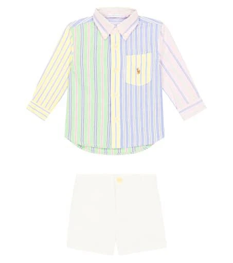 商品Ralph Lauren|Baby Striped cotton shirt and pants,价格¥817,第1张图片