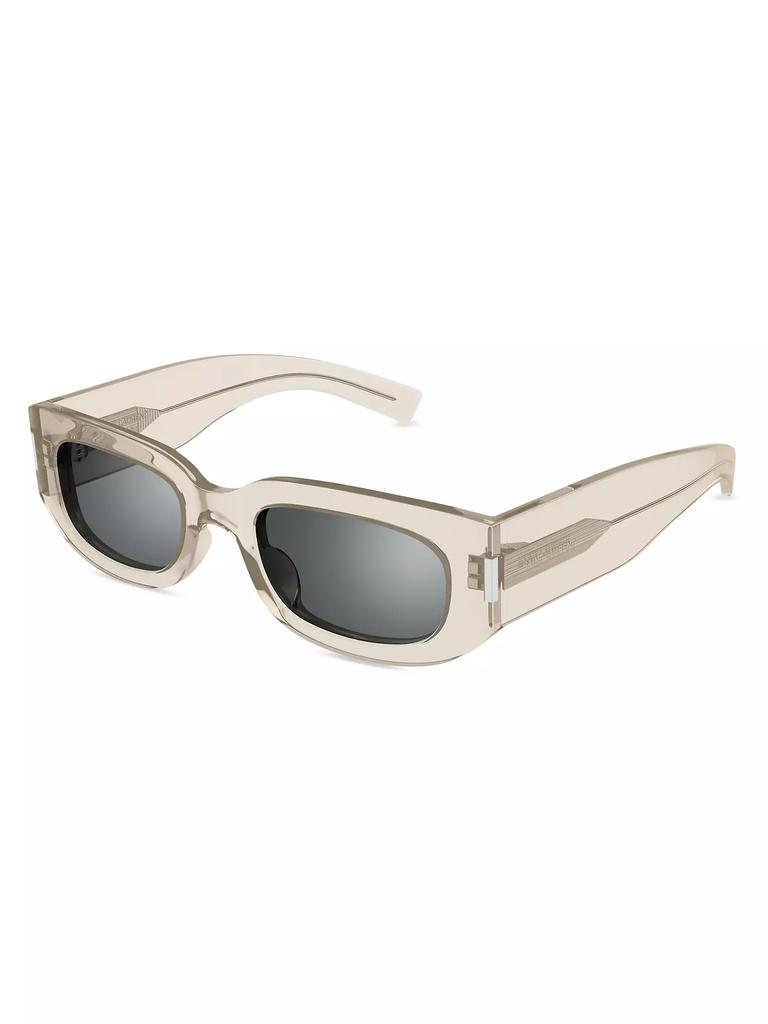 Saint Laurent Bold Corner Angle 51MM Oval Acetate Sunglasses SAINT LAURENT Bold Corner Angle Oval Sunglasses, 51mm  main image 2