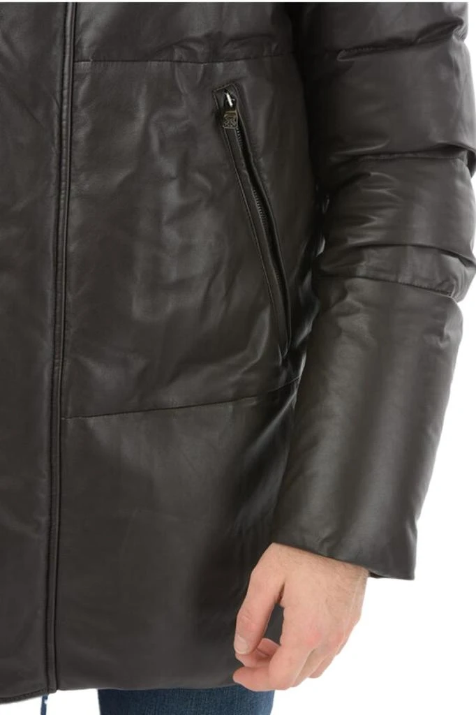 商品Corneliani|Corneliani men's brown leather outerwear jacket,价格¥14019,第3张图片详细描述