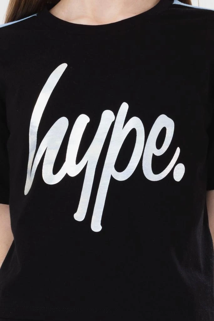 商品HYPE GIRLS|HYPE GIRLS BLACK FANTASY SCRIPT CROP T-SHIRT,价格¥79,第4张图片详细描述