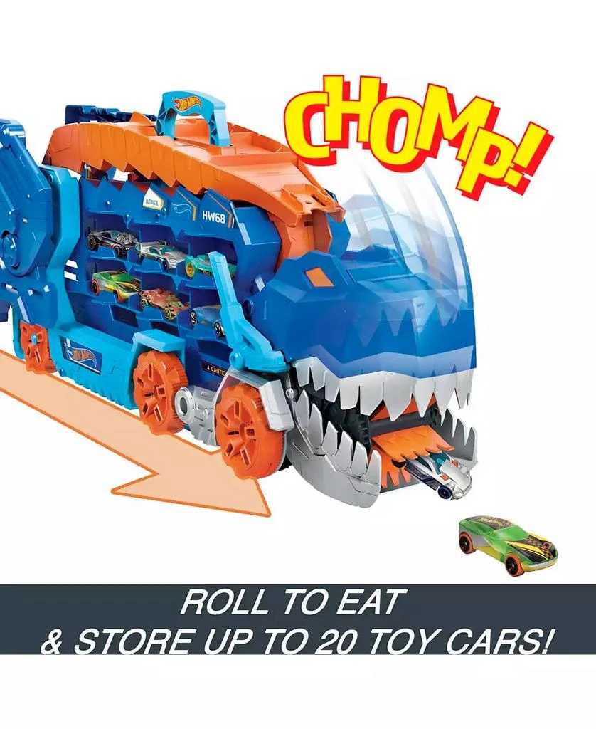 商品Hot Wheels|City Ultimate Hauler, Transforms Into A T-Rex with Race Track, Stores 20 Plus Cars,价格¥539,第5张图片�详细描述