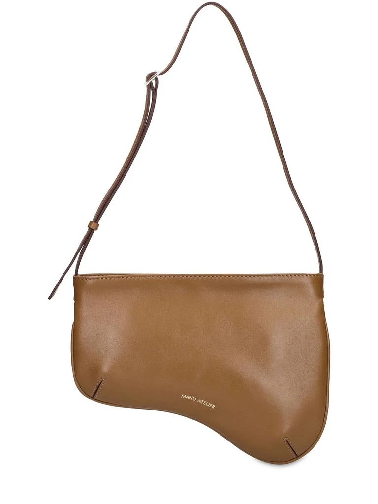 商品Manu Atelier|Curve Smooth Leather Shoulder Bag,价格¥2232,第1张图片