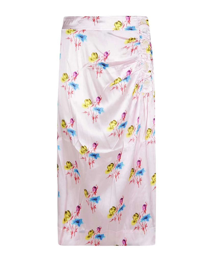 商品Ganni|Floral Print Side Buttoned Skirt,价格¥1516,第1张图片