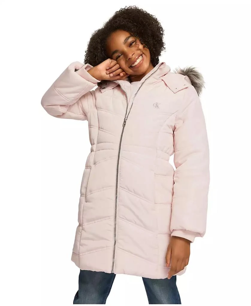 商品Calvin Klein|Big Girls Aerial Jacket,价格¥365,第1张图片