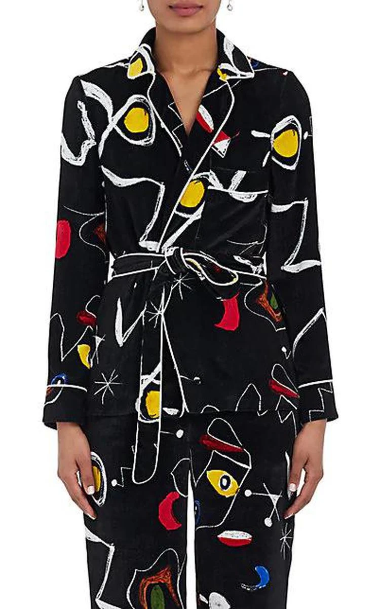 商品Lisa Perry|Belted Velvet Pajama Top,价格¥1166,第1张图片