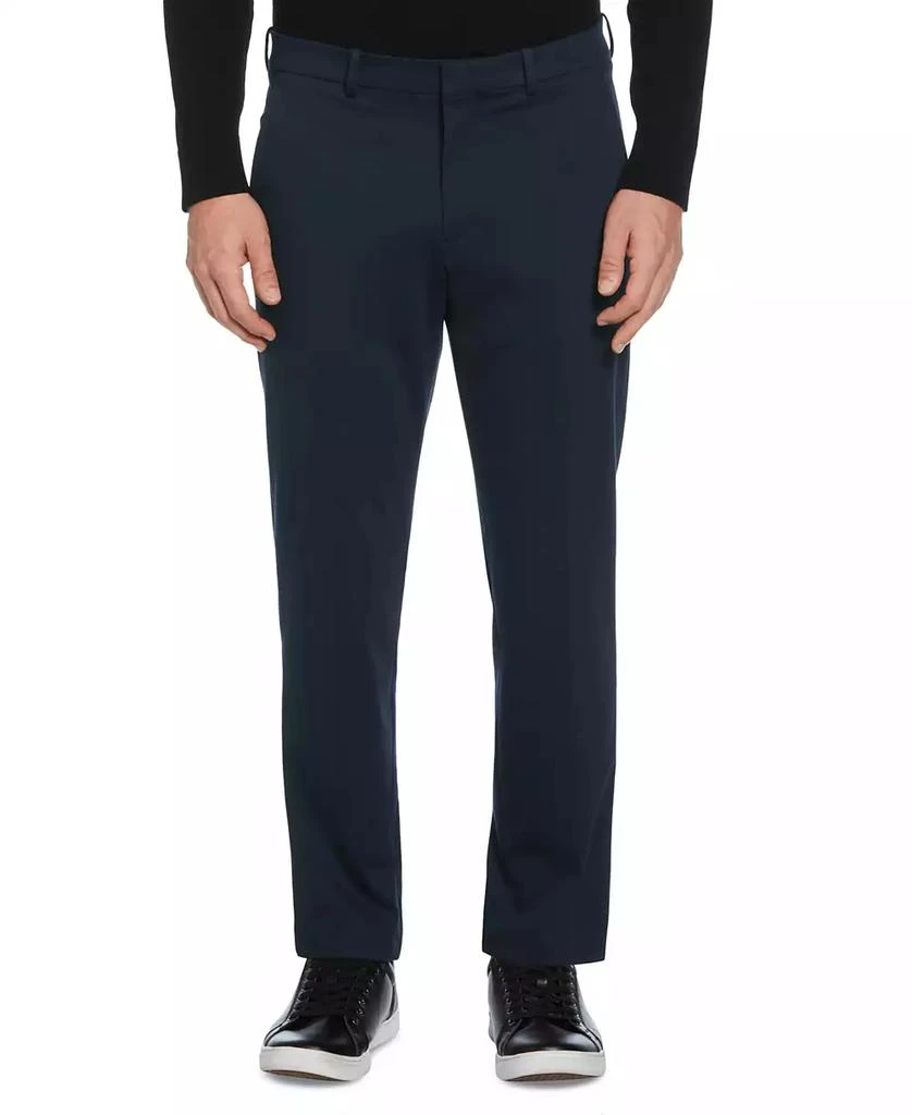 商品Perry Ellis|Men's Slim Fit Knit Solid Suit Pants,价格¥322,第1张图片