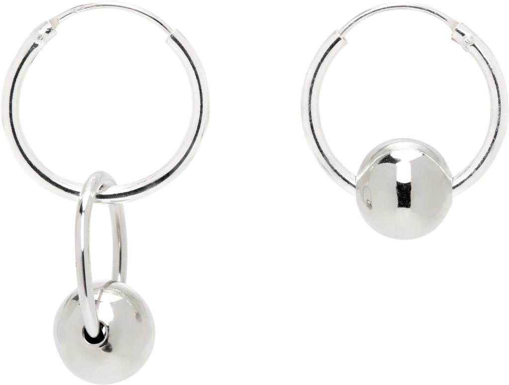 商品Justine Clenquet|Silver Lana Hoop Earrings,价格¥365,第1张图片
