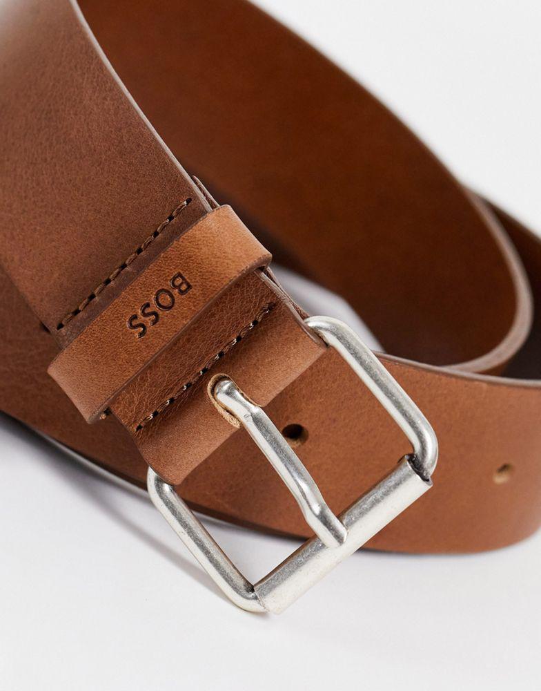 商品Hugo Boss|Boss Serge belt in tan,价格¥518,第6张图片详细描述