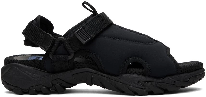 商品Alexander McQueen|Black L11 Sandals,价格¥887,第1张图片