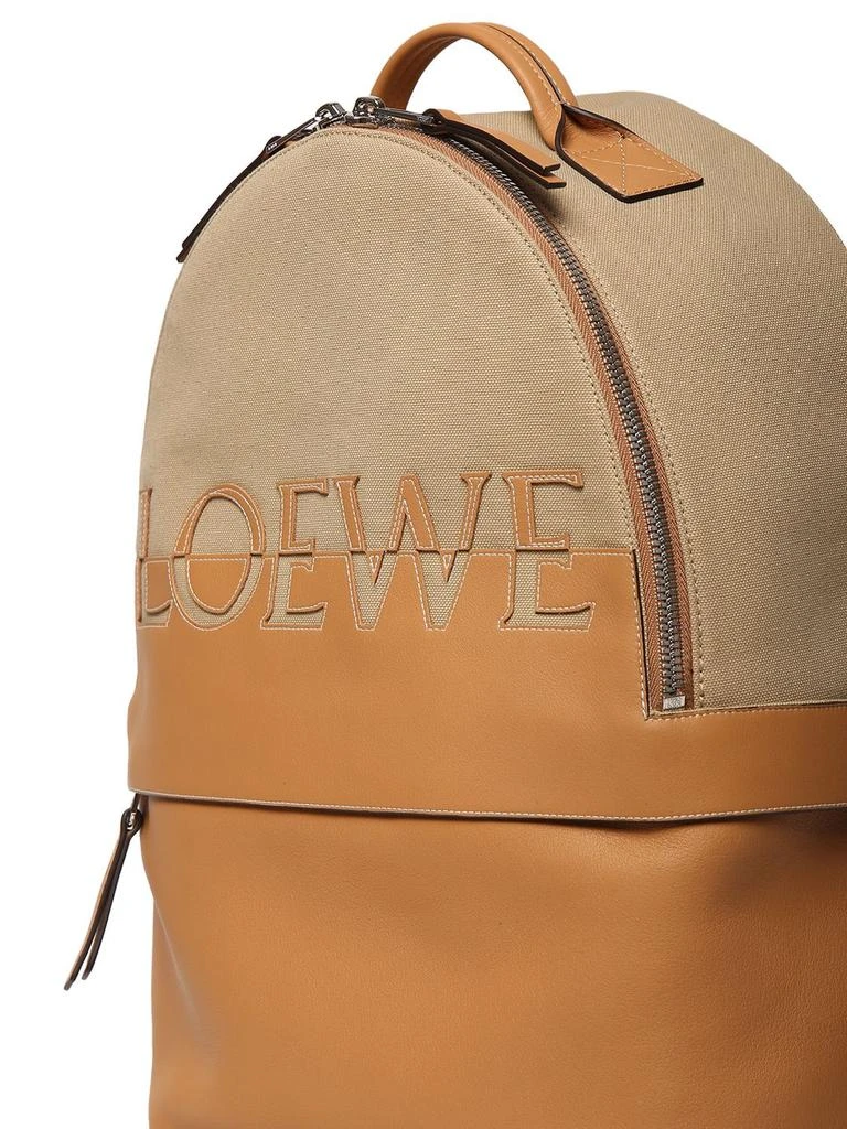 商品Loewe|Logo Canvas & Leather Backpack,价格¥17157,第1张图片详细描述