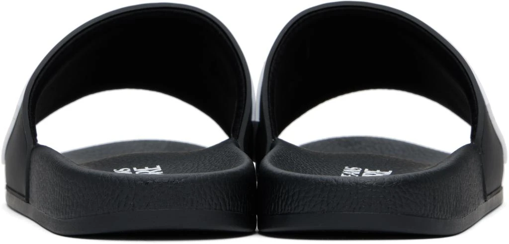 商品Versace|Black Logo Shelly Pool Slides,价格¥610,第2张图片详细描述