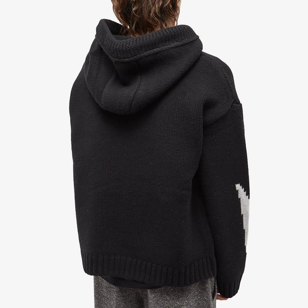 商品JW Anderson|JW Anderson Gothic Logo Chunky Hoodie,价格¥3030,第3张图片详细描述