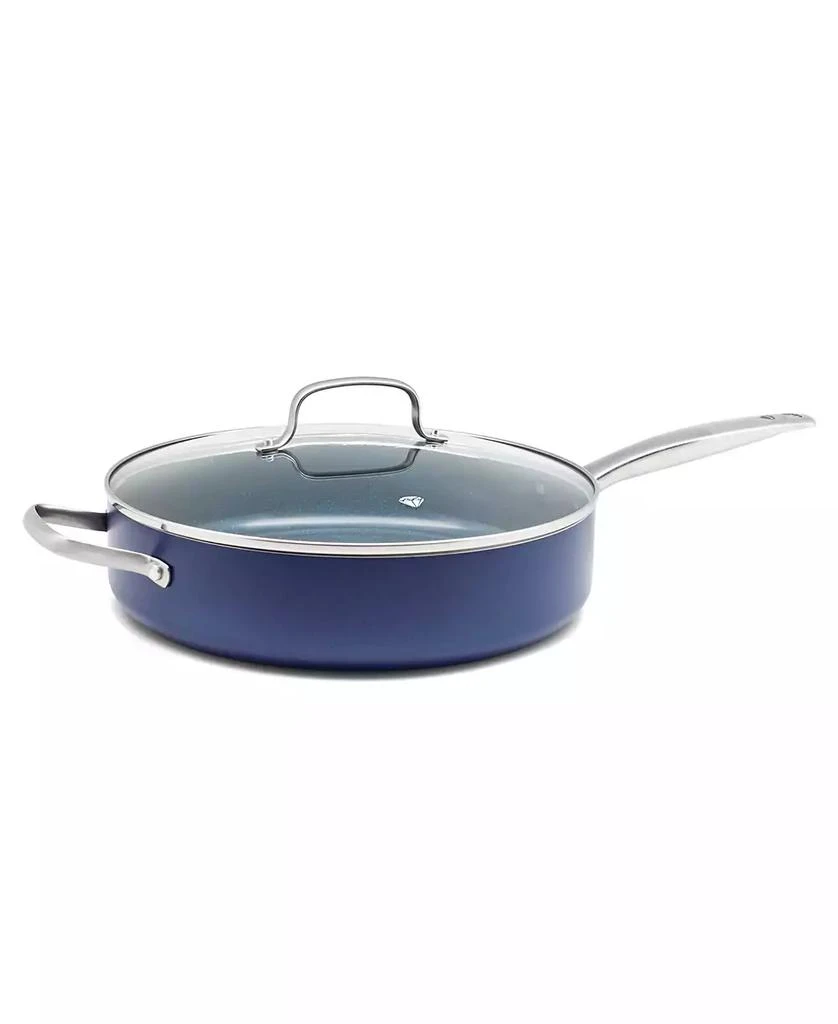 商品Blue Diamond|Diamond-Infused Ceramic NonStick Covered 5-Qt. Sauté Pan,价格¥296,第1张图片