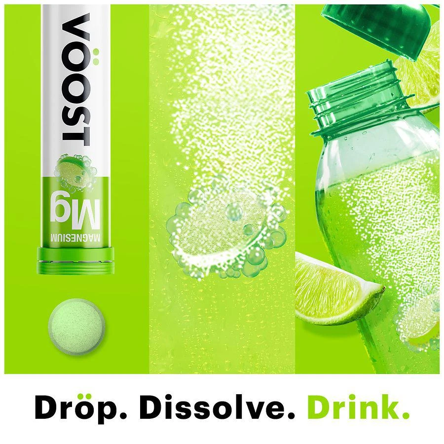 商品Voost|Magnesium Sugar Free Effervescent Tablets for Muscle Health Fizzy Lemon Lime,价格¥67,第2张图片详细描述