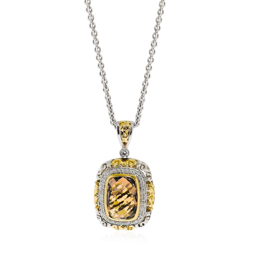 商品Charles Krypell|Charles Krypell Women's Sterling Silver and 18K Gold Necklace,价格¥5939,第1张图片