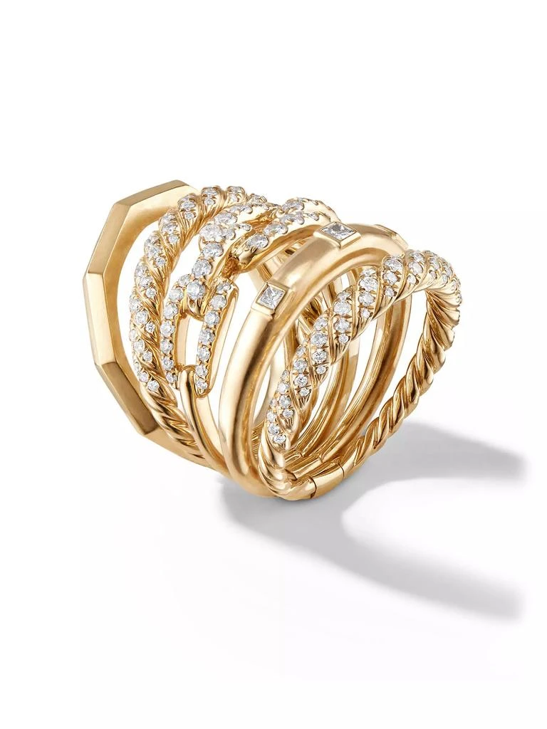 商品David Yurman|Stax Five Row Ring in 18K Yellow Gold,价格¥74846,第3张图片详细描述