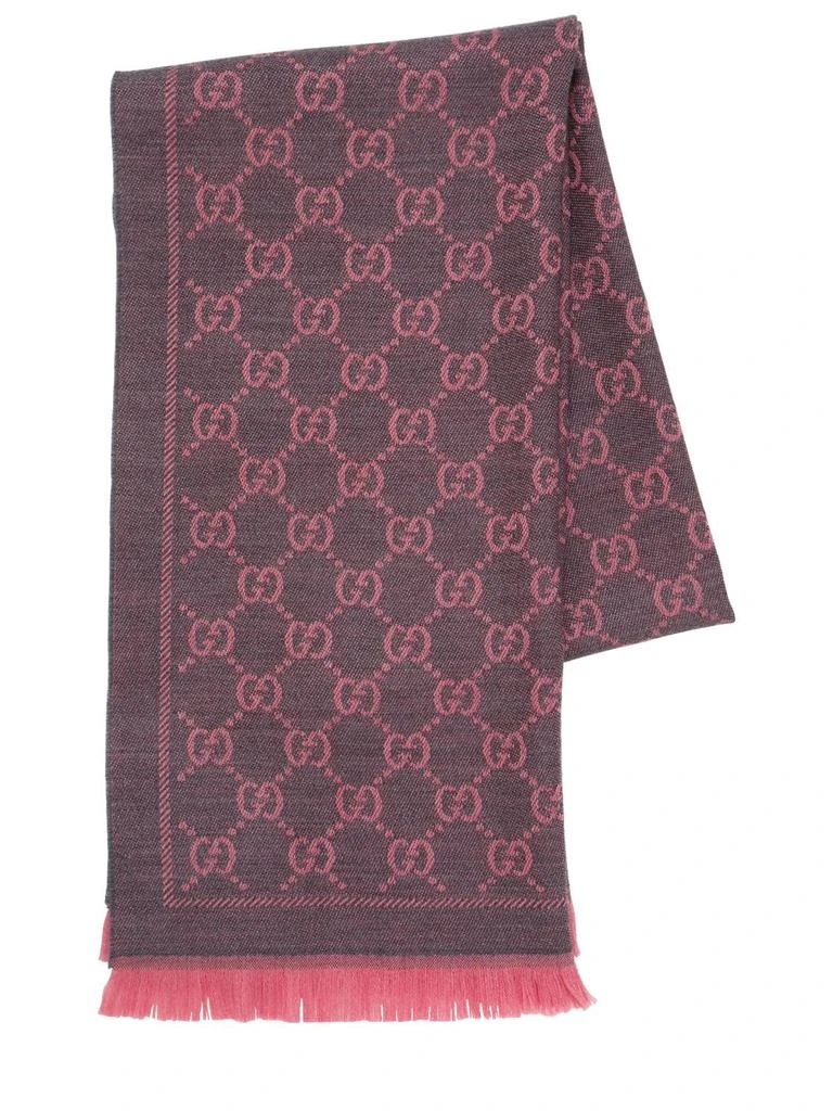 商品Gucci|Gg Wool Jacquard Scarf,价格¥3115,第2张图片详细描述