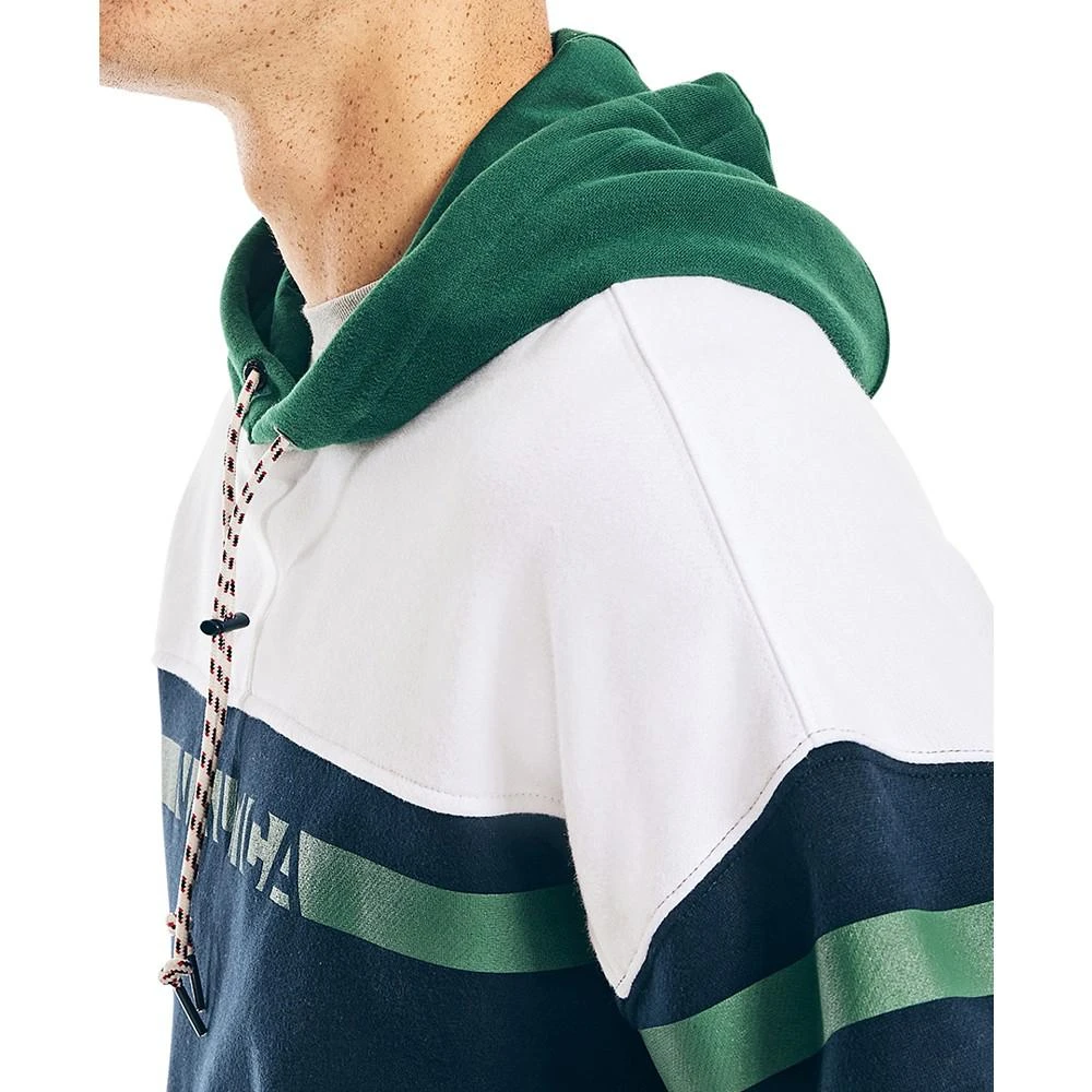 商品Nautica|Men's Sustainably Crafted Chest-Stripe Hoodie,价格¥267,第3张图片详细描述