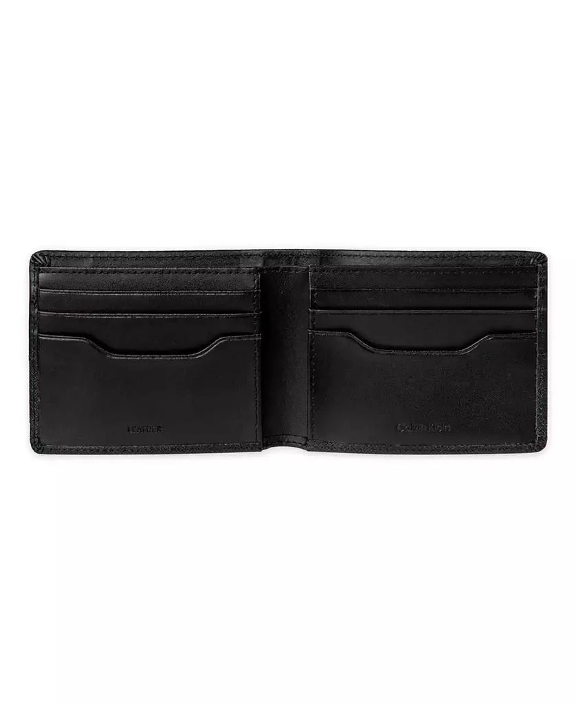 商品Calvin Klein|Men's RFID Overlapping Saffiano Slimfold Wallet,价格¥228,第4张图片详细描述