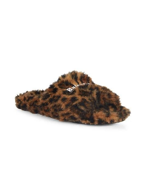 商品Balenciaga|Furry Logo Slides,价格¥2656,第2张图片详细描述